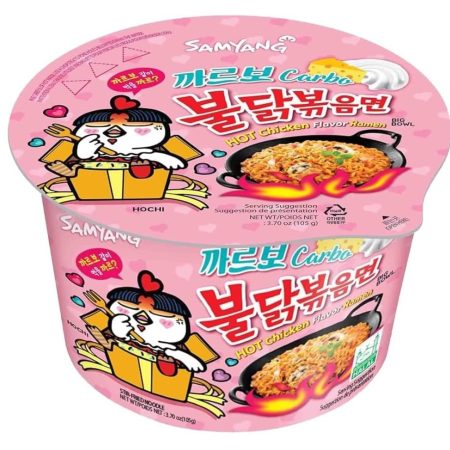 Buldak Carbonara Big Bowl – 105 g | Ramen Picante Coreano con Toque Cremoso